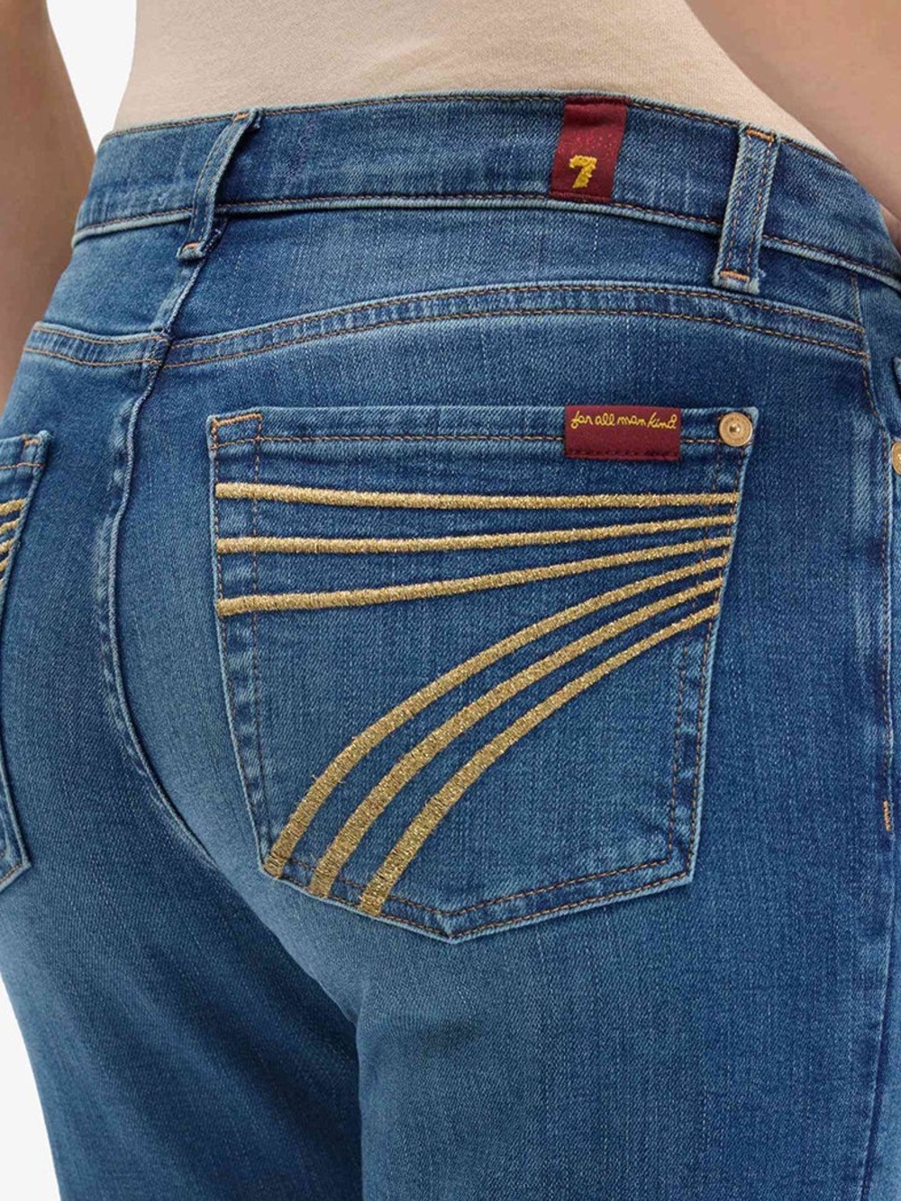 7 For All Mankind Dojo Flare Jeans - Picture 2 of 7